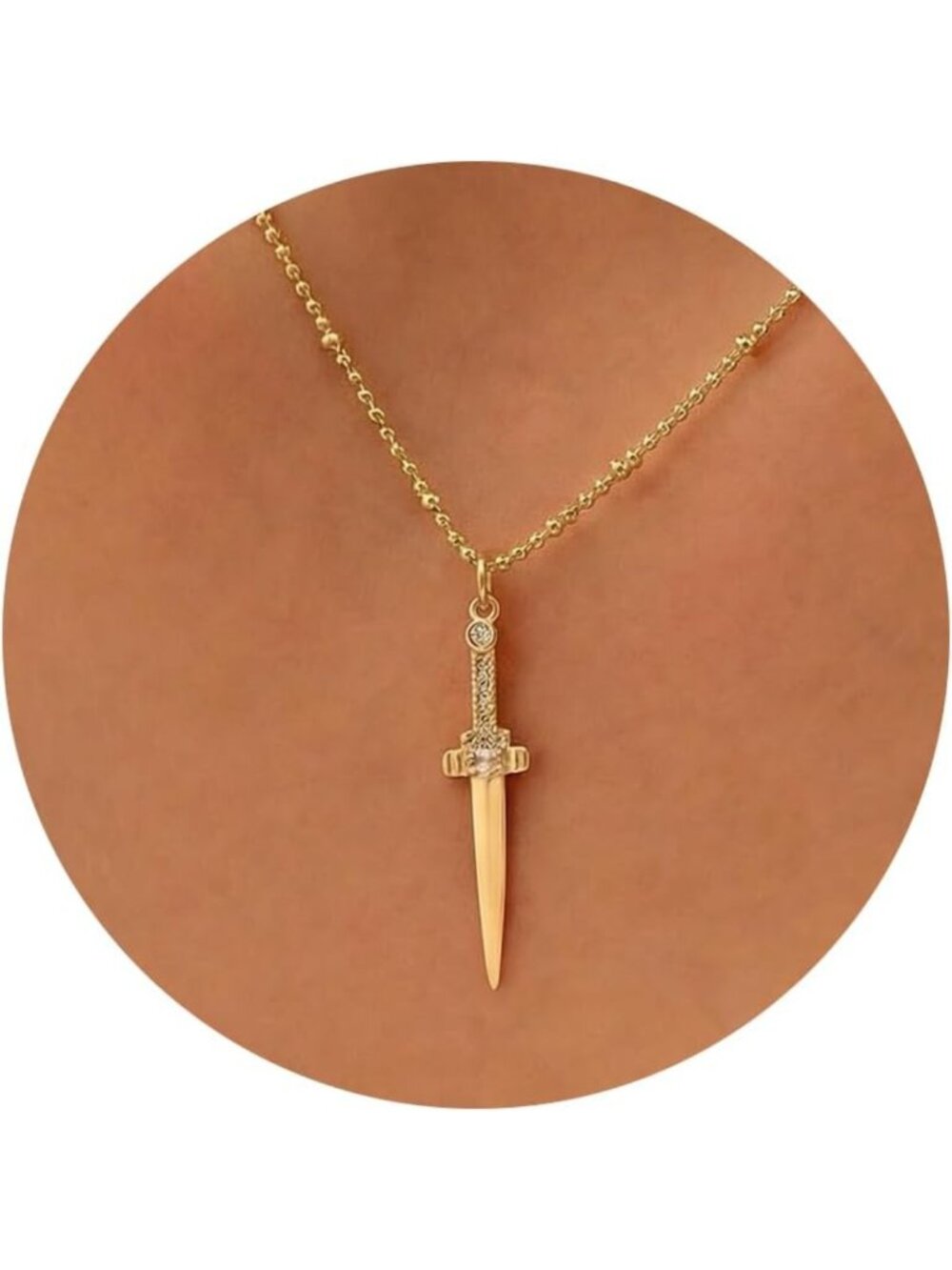 Dainty Gold Infinity Necklace with Star of David, Evil Eye & Heart Pendants